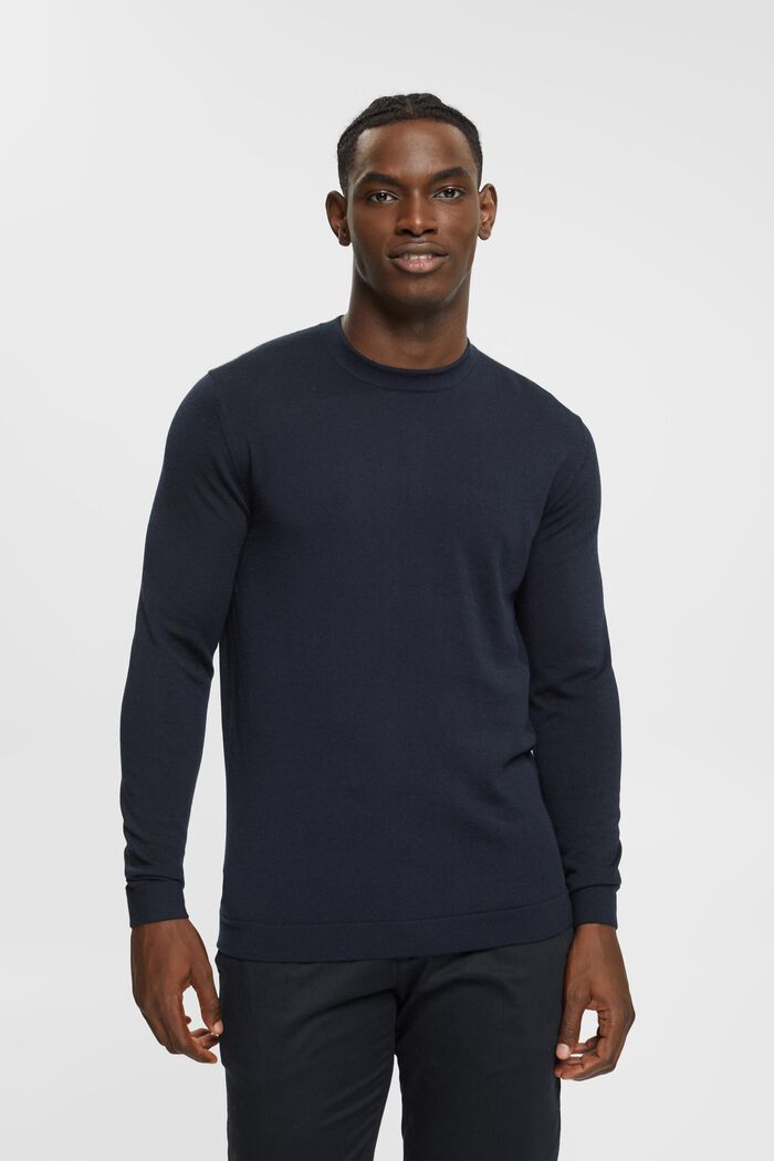 Wełniany sweter, BLACK, detail image number 0