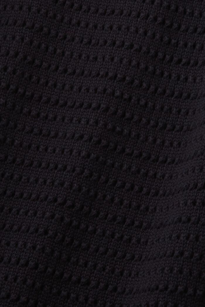 Sukienka midi pointelle bez rękawów, BLACK, detail image number 5
