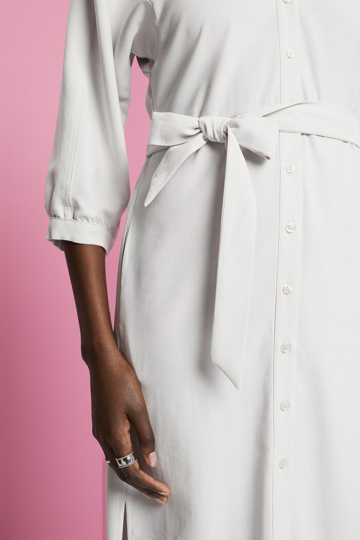 Koszulowa sukienka mini, PASTEL GREY, detail image number 2