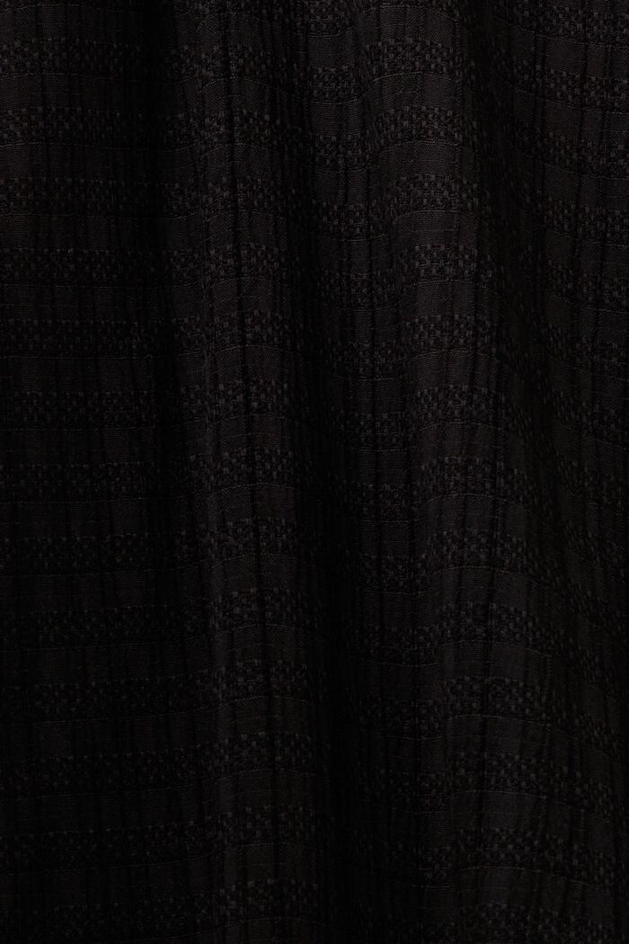 Fakturowana sukienka midi, BLACK, detail image number 5