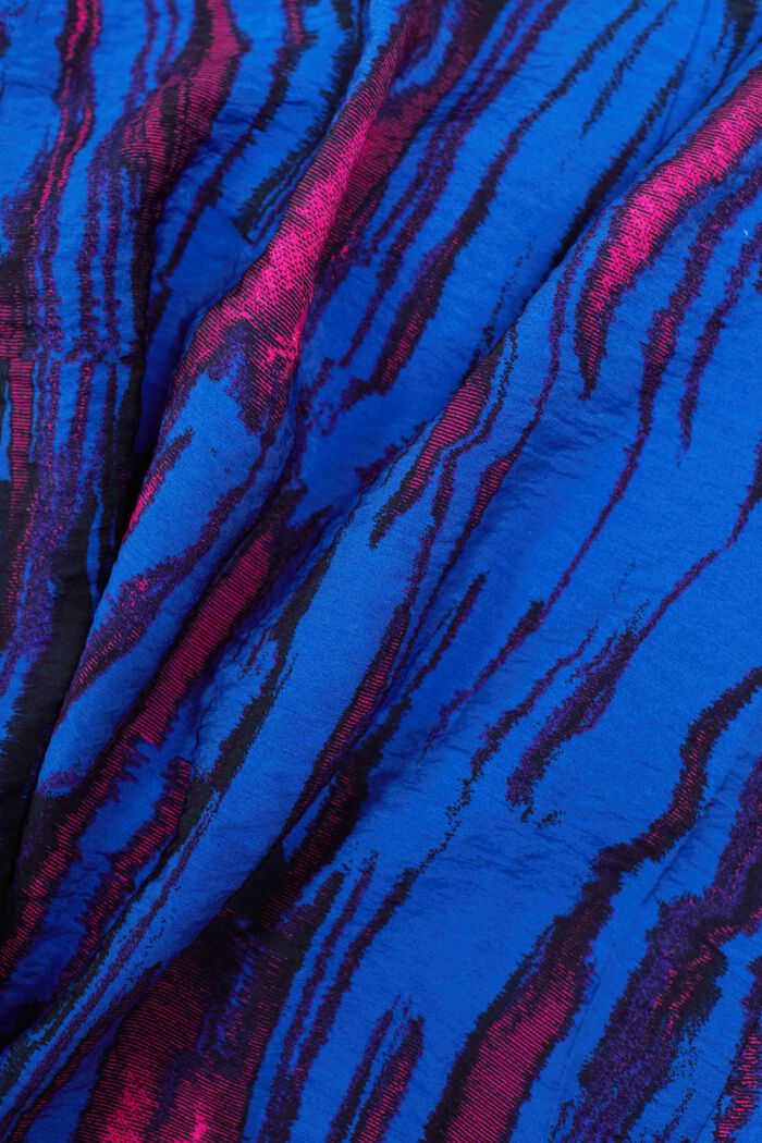 Kopertowa spódniczka mini z nadrukiem, BRIGHT BLUE, detail image number 6