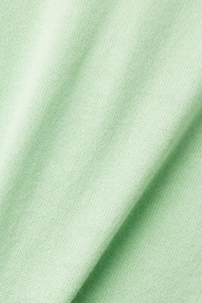 Bawełniany sweter z dekoltem w serek, CITRUS GREEN, detail image number 5