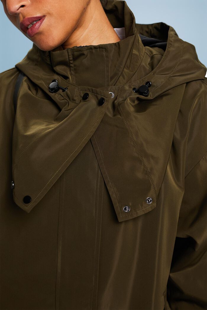 Płaszcz z odpinanym kapturem, KHAKI GREEN, detail image number 1