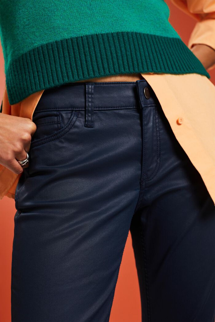 Powlekane spodnie, NAVY, detail image number 3
