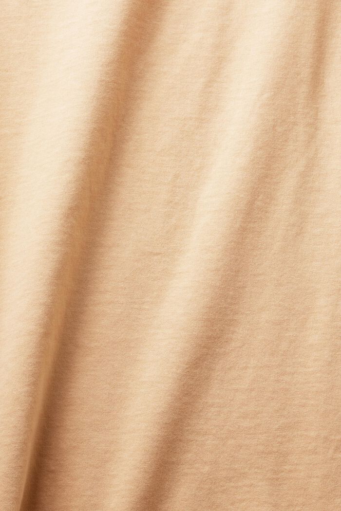 Koszulka z długim rękawem z bawełny organicznej, PASTEL ORANGE, detail image number 5