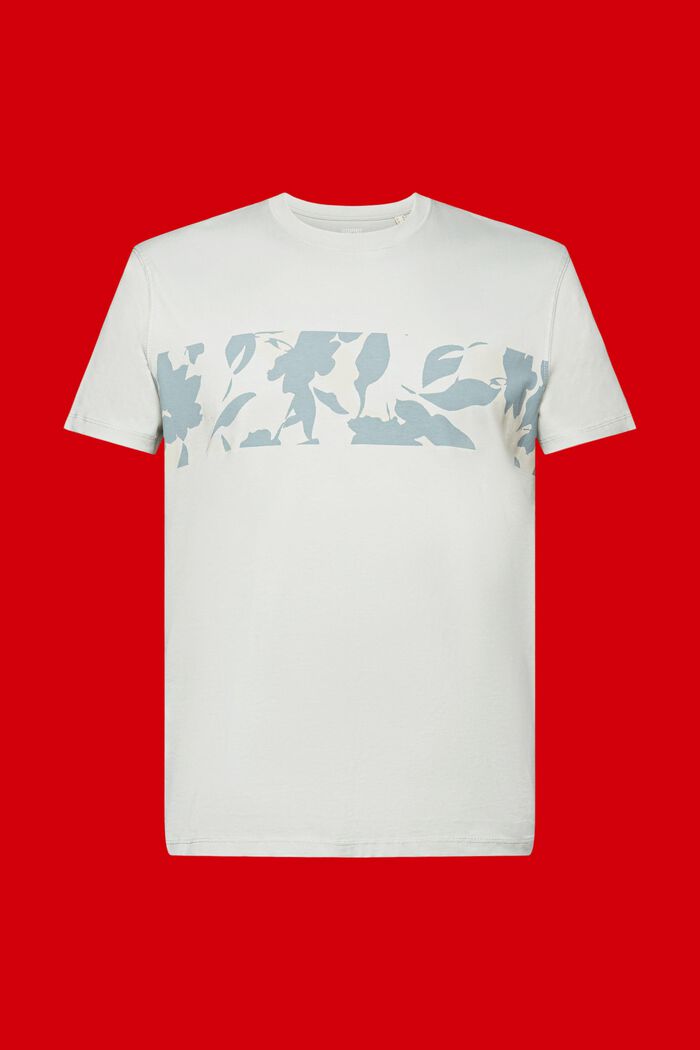T-shirt z nadrukiem z przodu, 100% bawełny, LIGHT GUNMETAL, detail image number 6