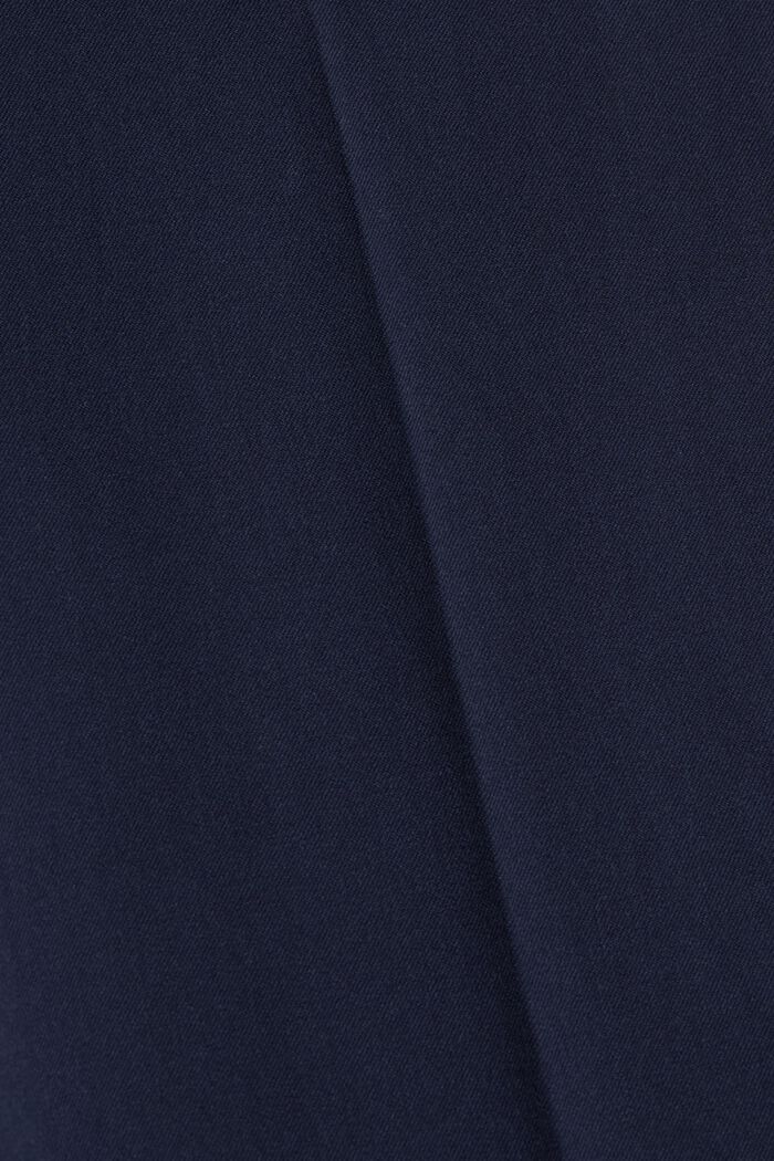 Spodnie ze streczem i elastycznym pasem, NAVY, detail image number 4