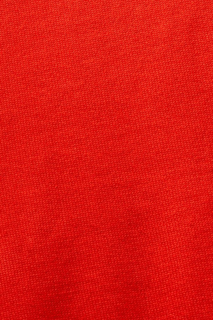 Sweter z łódkowym dekoltem, RED, detail image number 4