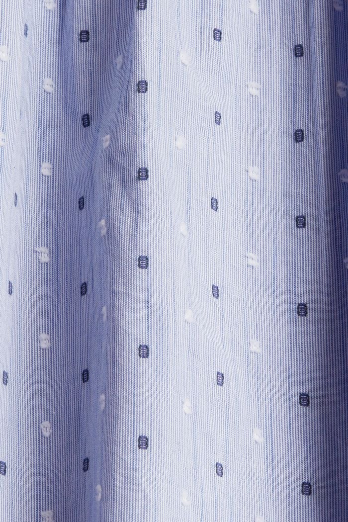 Bluzka z fakturą dobby, LIGHT BLUE, detail image number 4