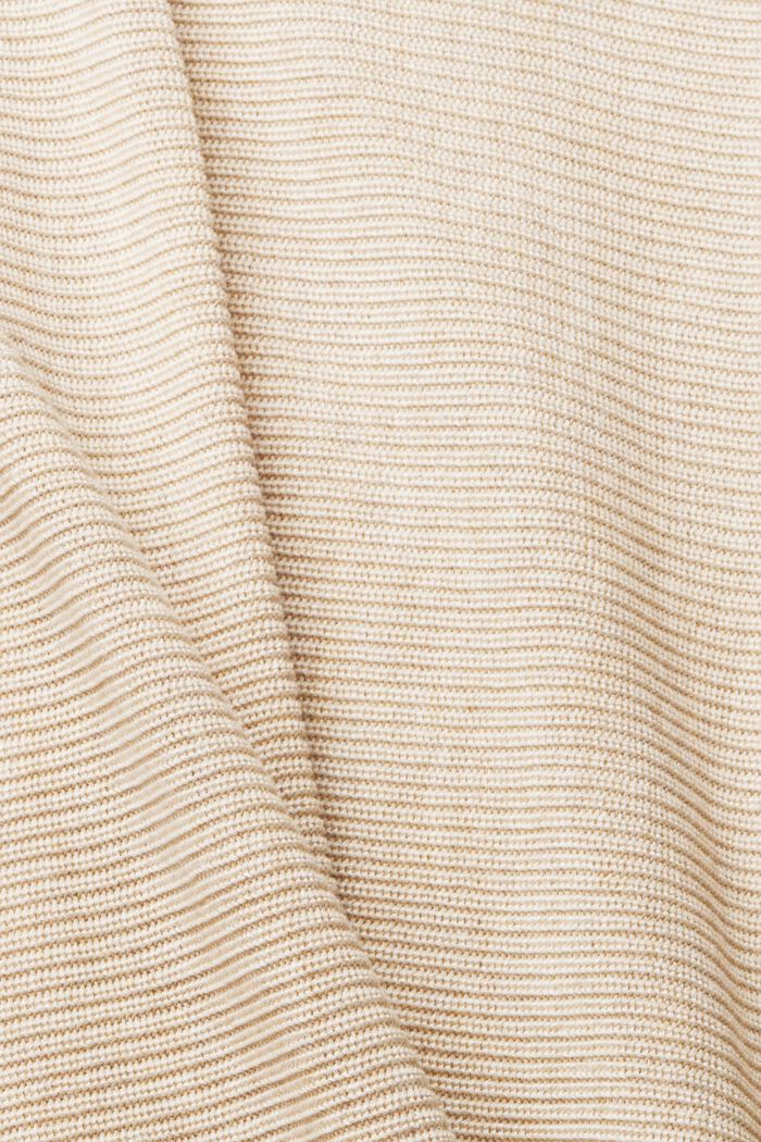 Sweter z łódkowym dekoltem z mieszanki z włóknem TENCEL™, CREAM BEIGE, detail image number 1