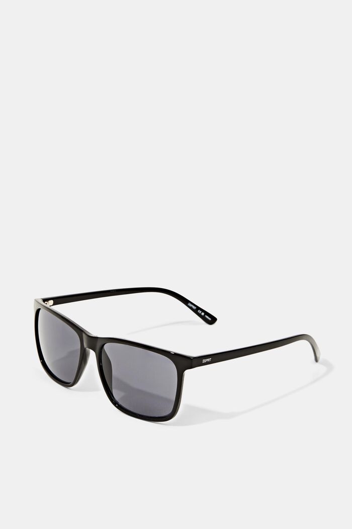 Lekkie okulary przeciwsłoneczne z acetatu, BLACK, detail image number 1