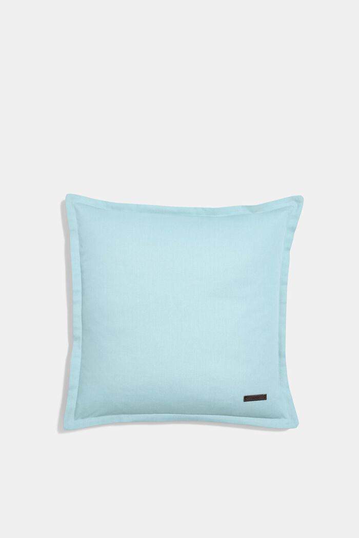 Dwukolorowa poszewka na poduszkę, 100% bawełny, AQUA, detail image number 0