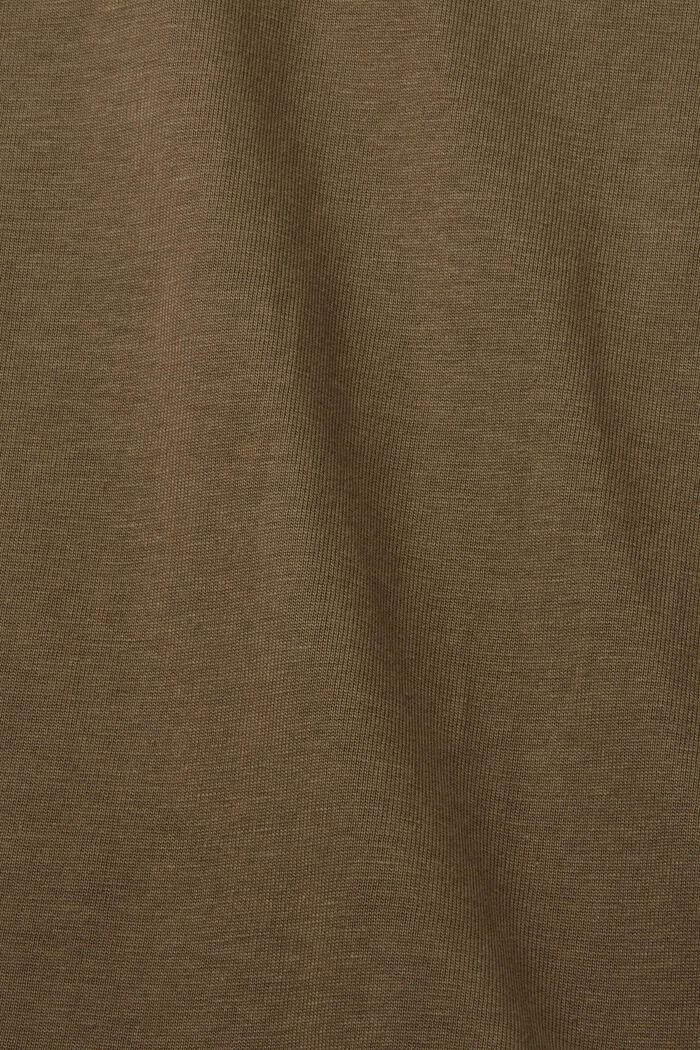 Luźny T-shirt, 100% bawełny, KHAKI GREEN, detail image number 5
