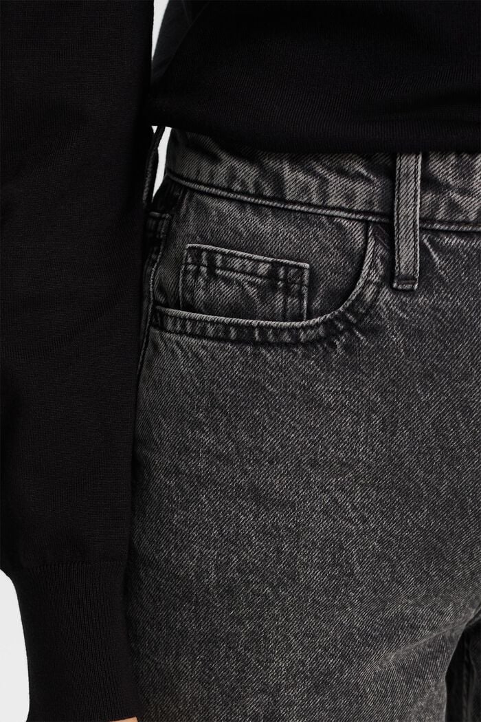 Dżinsy w stylu retro z wysokim stanem i szerokimi nogawkami, GREY DARK WASHED, detail image number 2