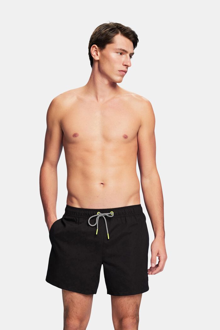 Spodnie plażowe z elastycznym pasem, BLACK, detail image number 5