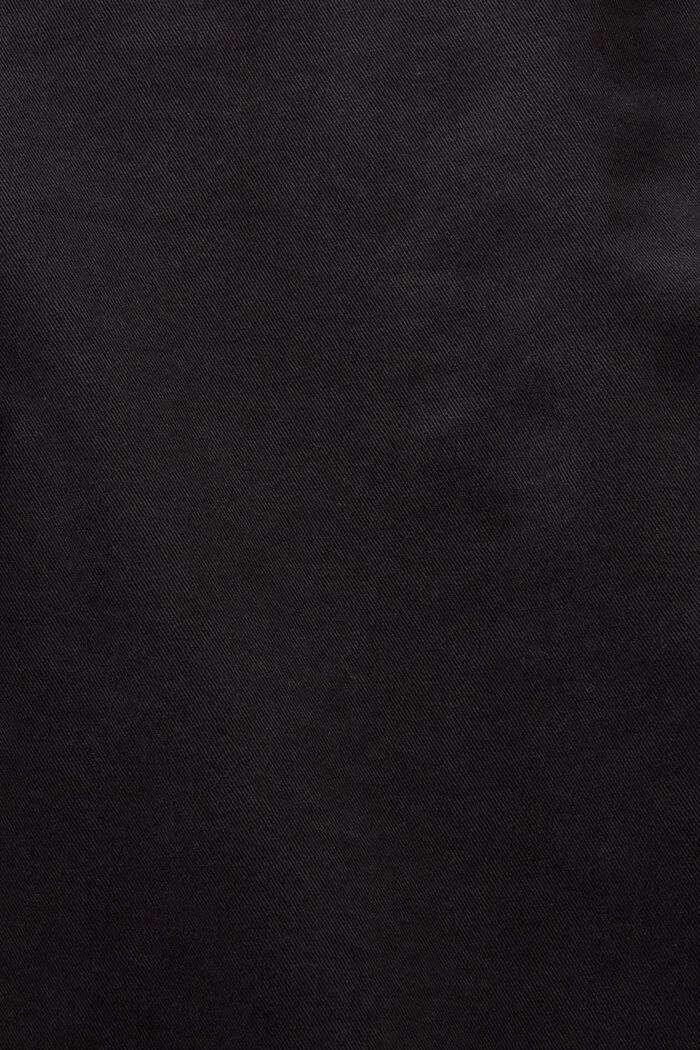 Elastyczne spodnie chino, mieszanka bawełniana, BLACK, detail image number 6