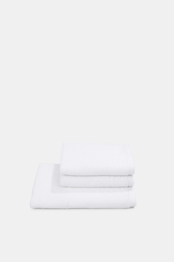 Z włóknem TENCEL™: zestaw 3 ręczników z froty, WHITE, detail image number 2
