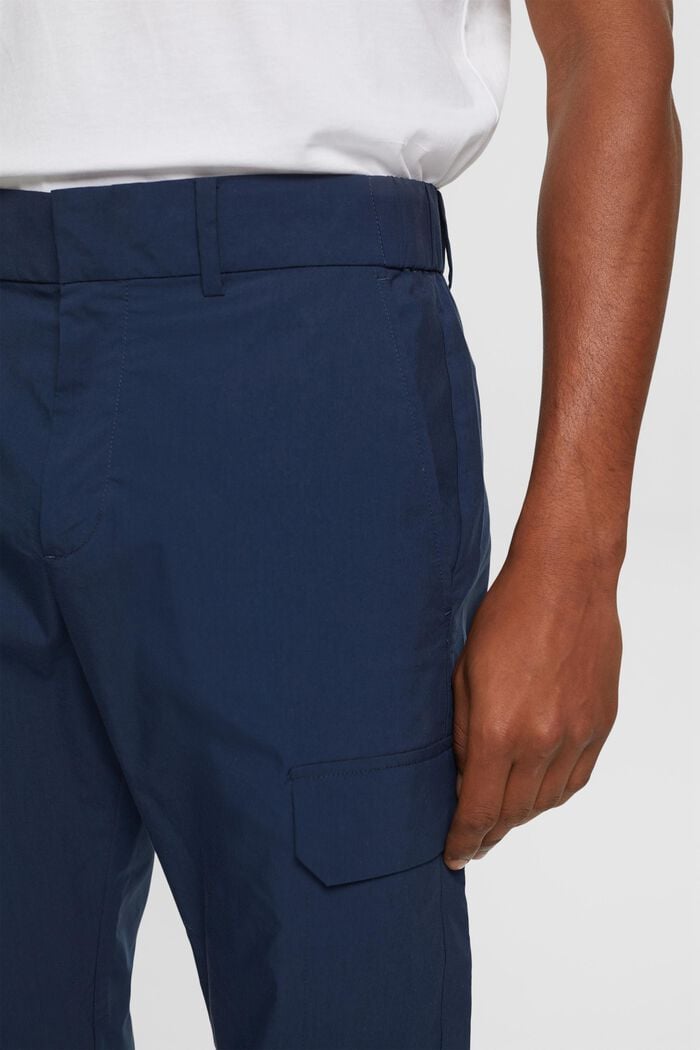 Spodnie bojówki z elastycznym pasem, NAVY, detail image number 2