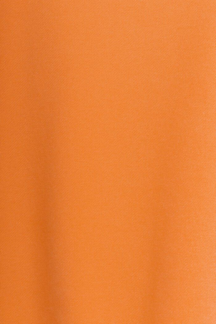 Bluza z kapturem z polaru z logo, unisex, CORAL ORANGE, detail image number 5