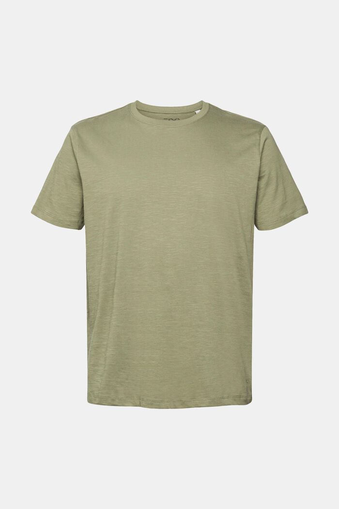 T-shirt z dżerseju, 100% bawełny, KHAKI GREEN, detail image number 2
