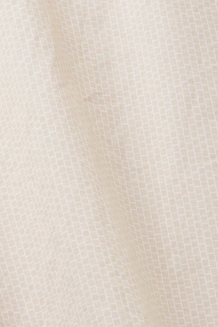 Koszula z bawełnianej popeliny, SAND, detail image number 4