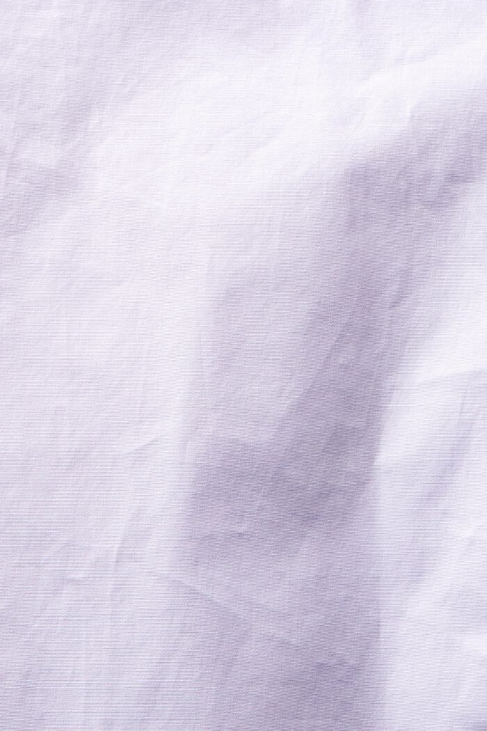 Koszula z bawełnianej popeliny na guziki, LAVENDER, detail image number 5
