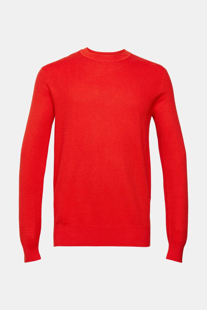 Sweter w paski, RED, detail image number 2