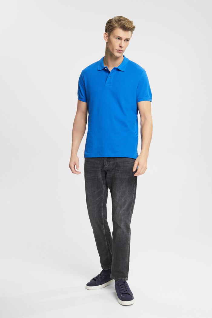 Koszulka polo, fason slim fit, BLUE, detail image number 4