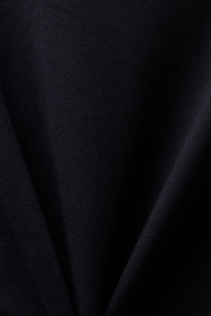 Sukienka dresowa oversize z kapturem, BLACK, detail image number 6