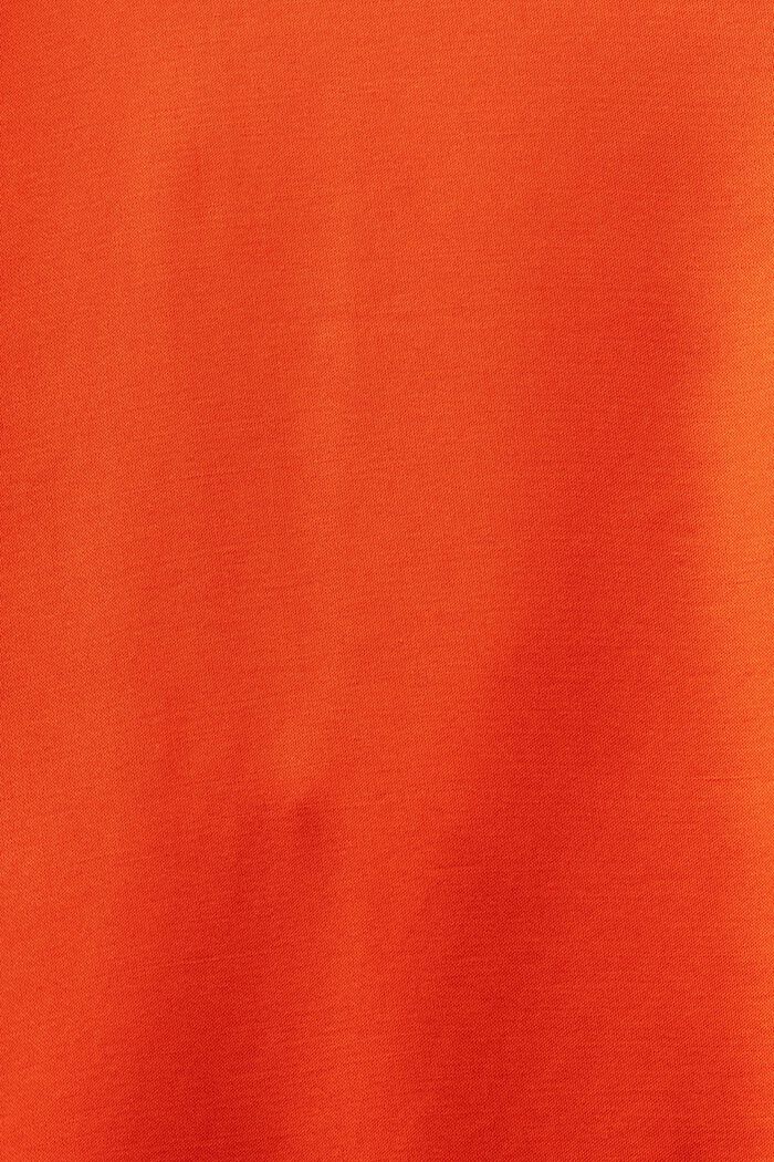Satynowa bluzka bez rękawów, BRIGHT ORANGE, detail image number 5