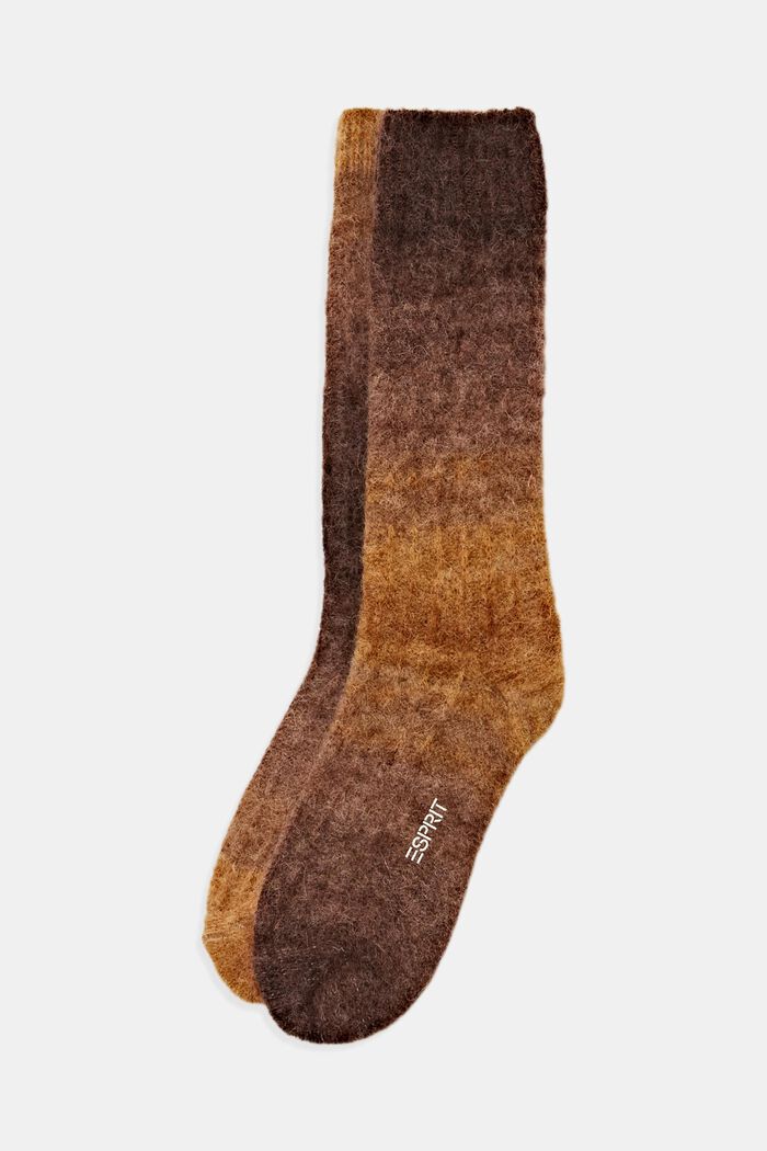 Wysokie skarpety z mieszanki wełny i alpaki, MOULINE, detail image number 0