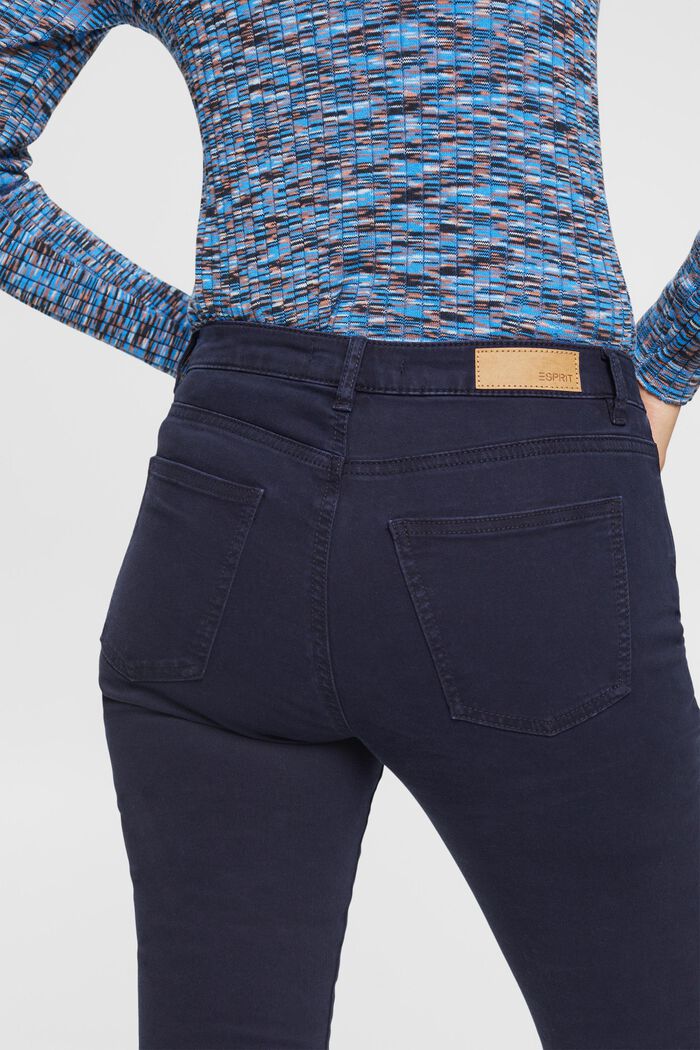 Spodnie o średnim stanie, fason skinny fit, NAVY, detail image number 4