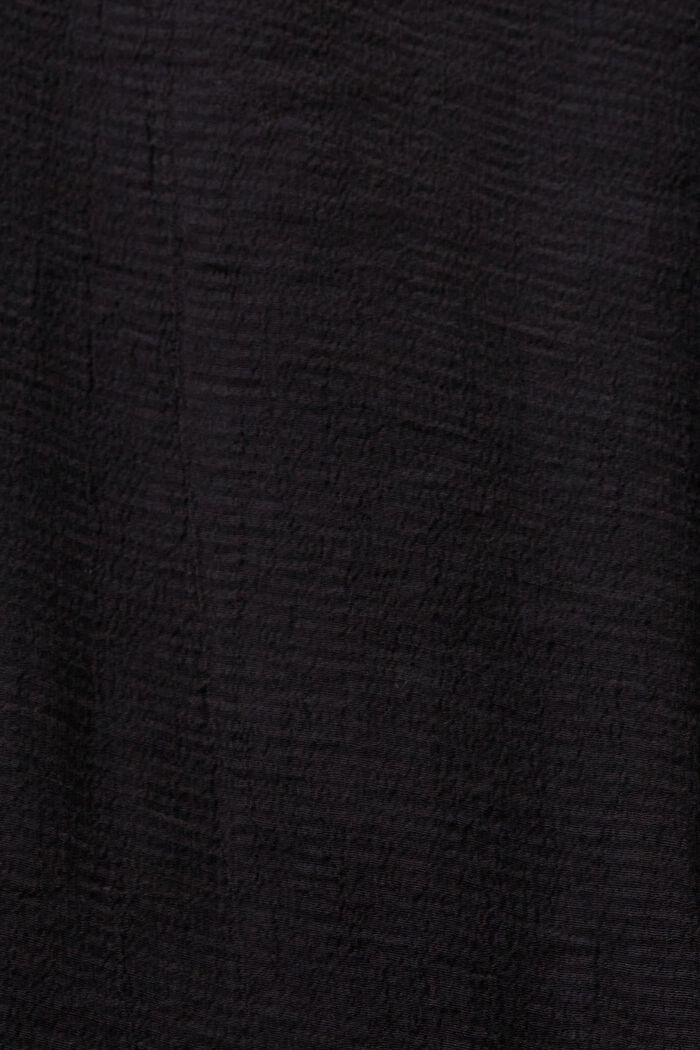 Bluzka z krepy z dekoltem w serek, BLACK, detail image number 5