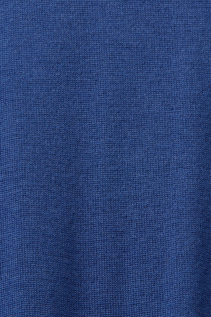 Sweter z półgolfem z wełny merynosowej, INK, detail image number 5