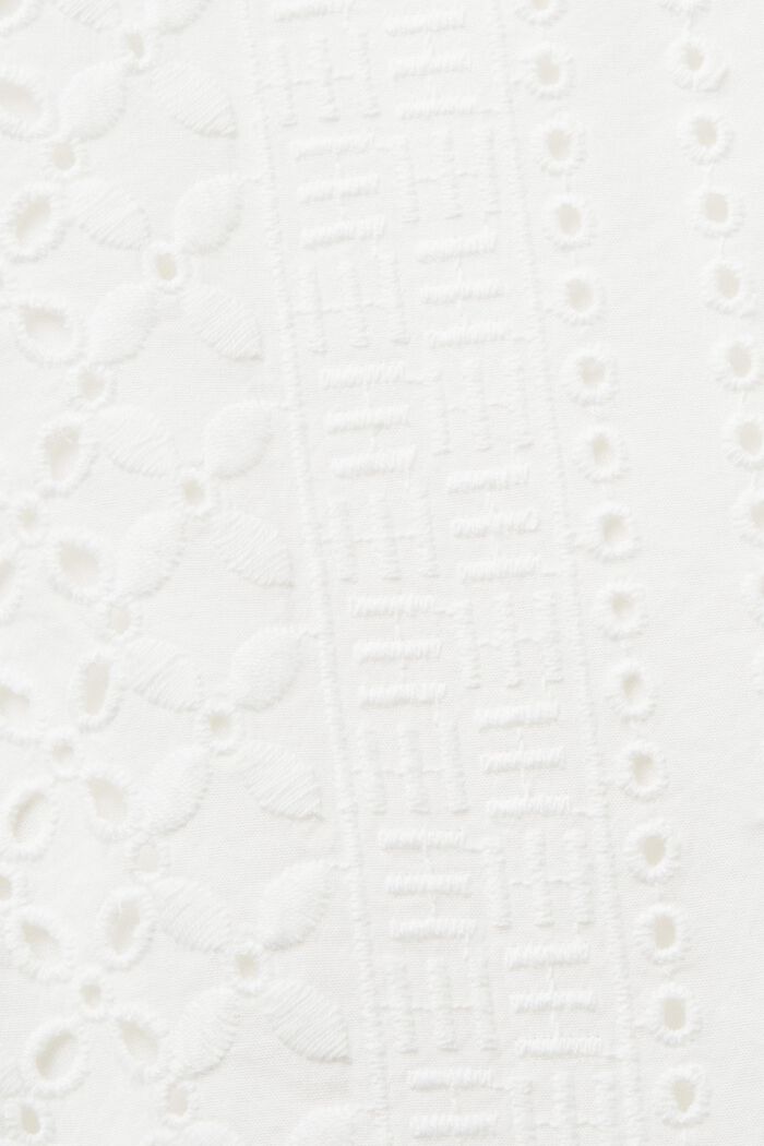 Haftowany krótki top, LENZING™ ECOVERO™, WHITE, detail image number 4