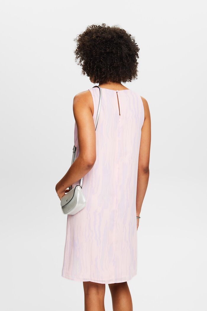 Sukienka mini z szyfonowej krepy z nadrukiem, PASTEL PINK, detail image number 2