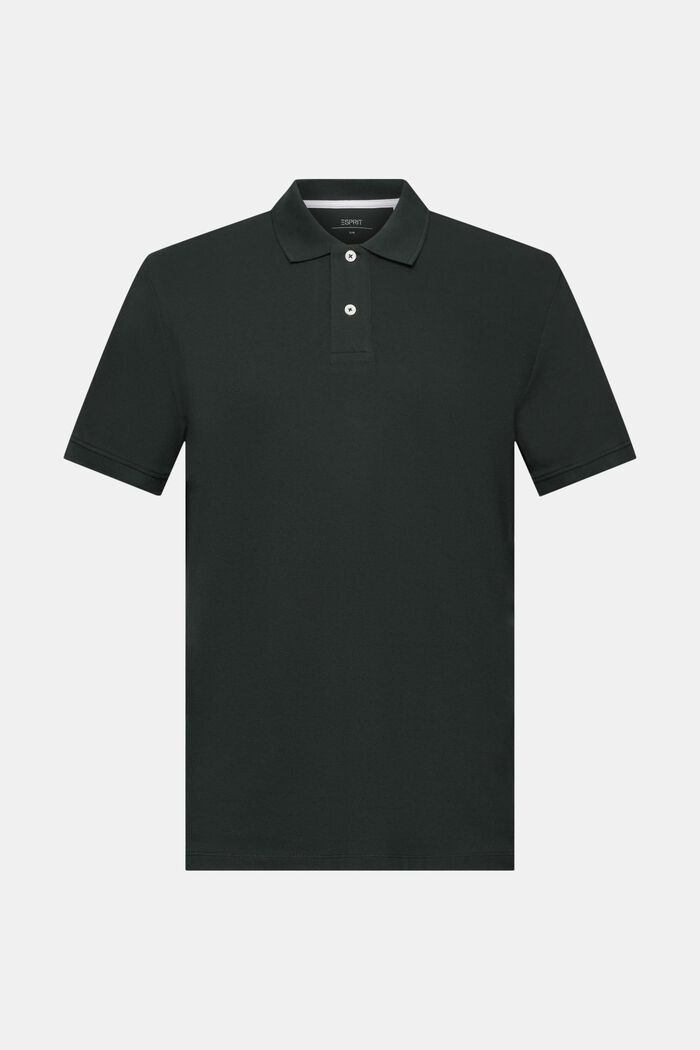 Koszulka polo, fason slim fit, DARK TEAL GREEN, detail image number 6