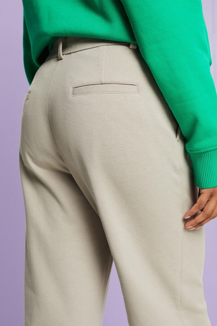 Szerokie spodnie z bawełną ekologiczną, LIGHT GREY, detail image number 2