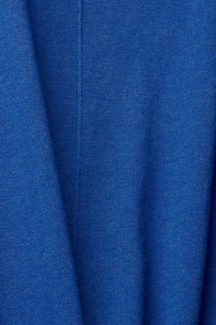 Niezapinany kardigan , BRIGHT BLUE, detail image number 4