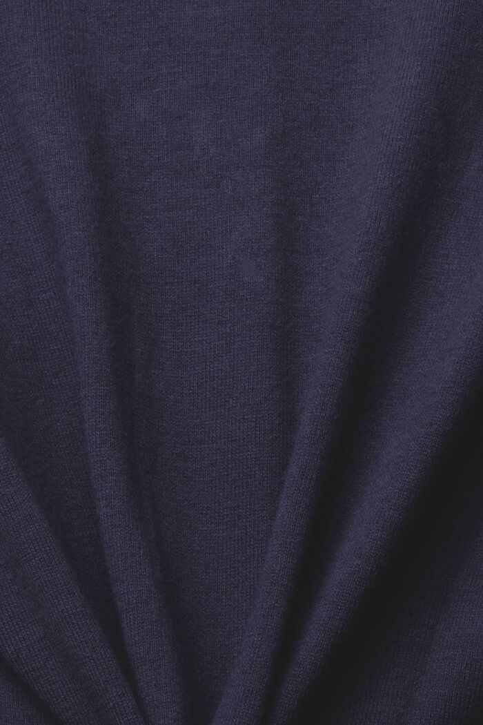 Sweter z dekoltem w serek, NAVY, detail image number 1