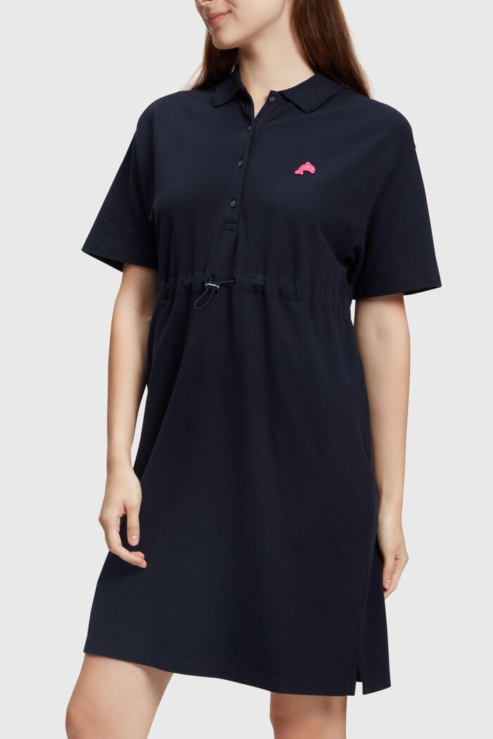 Plisowana sukienka w stylu koszulki polo z kolekcji Dolphin Tennis Club