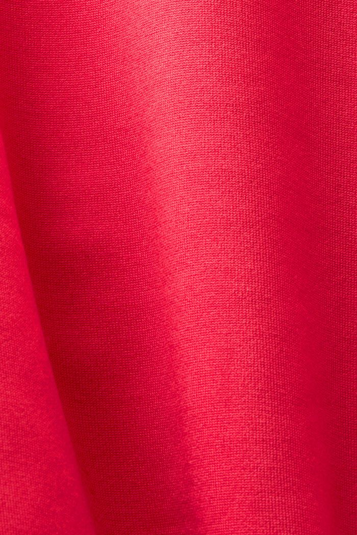 Ocieplana bluza z kapturem na suwak, RED, detail image number 5