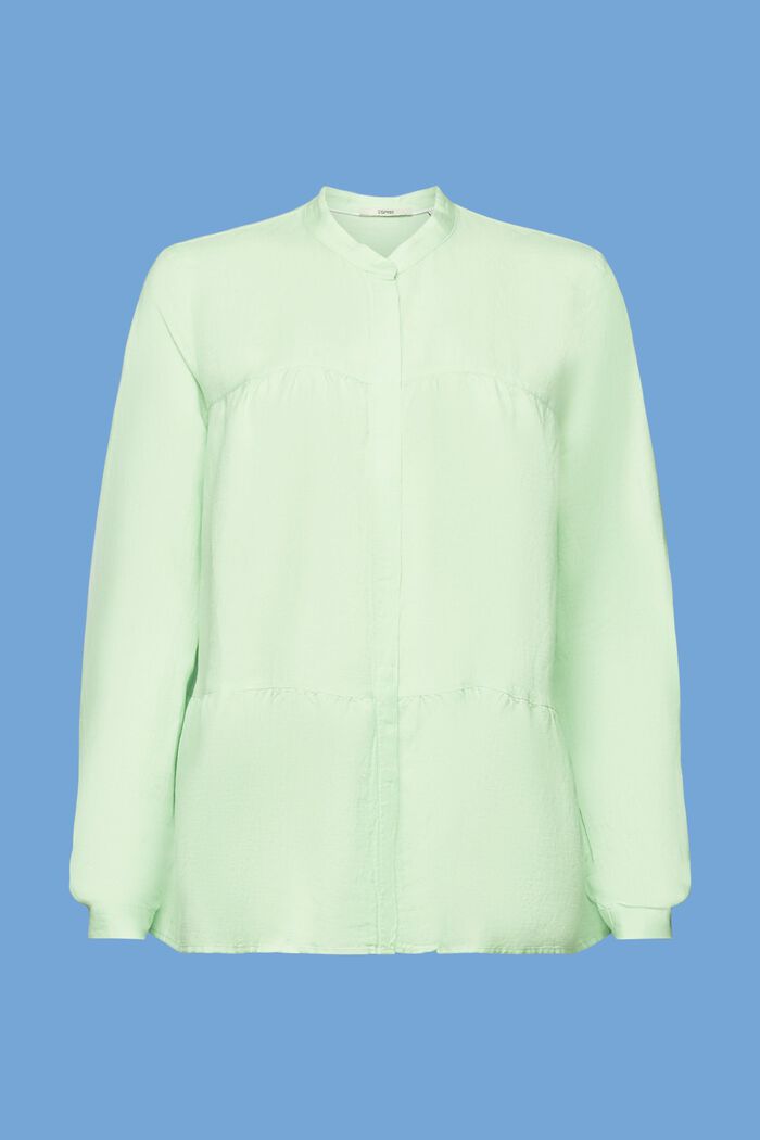 Bluzka z mieszanki lnianej, CITRUS GREEN, detail image number 5