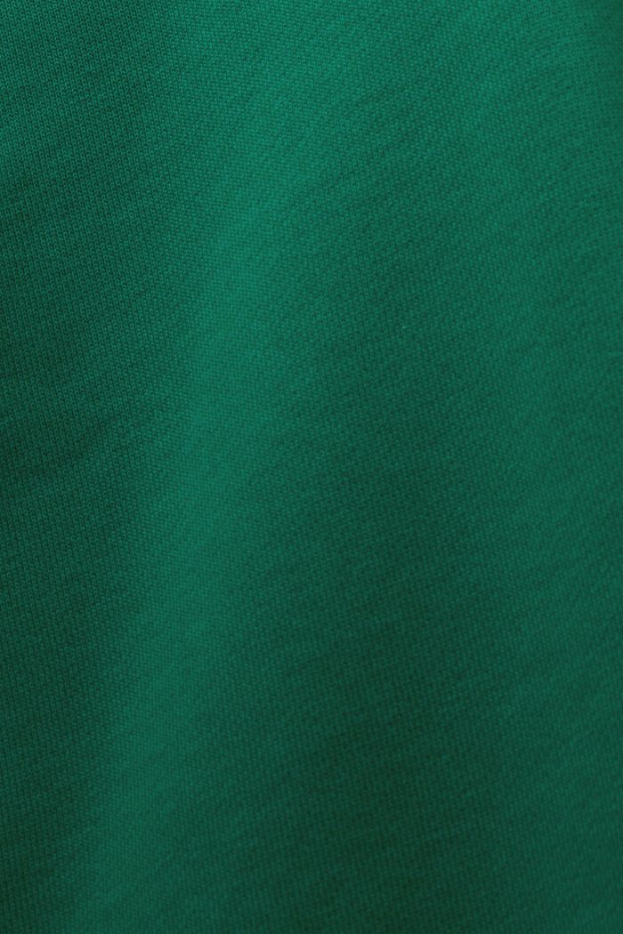 Bluza z kapturem i wyhaftowanym logo, bawełna organiczna, DARK GREEN, detail image number 5