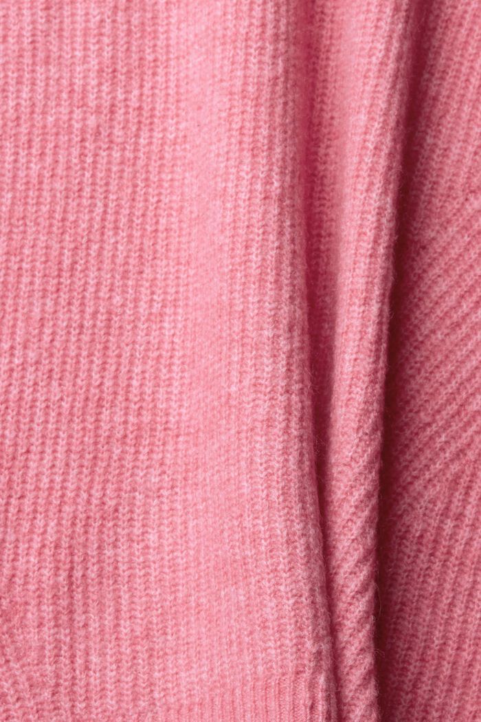 Dzianinowy sweter z mieszanki wełnianej, PINK, detail image number 1