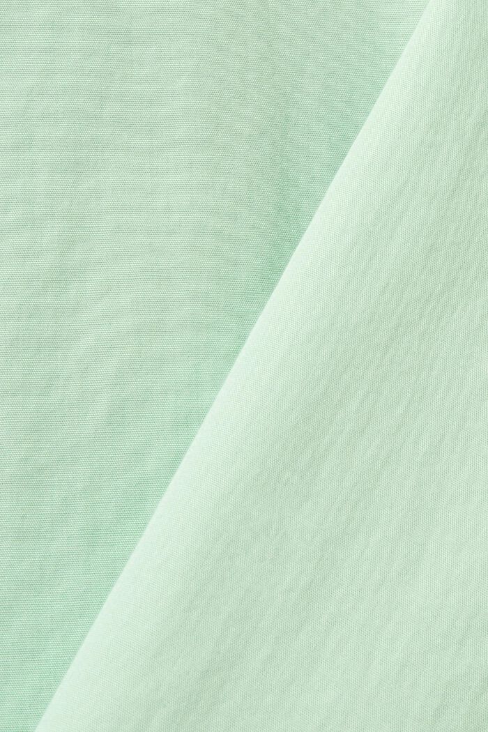 Koszula z ekologicznej bawełny, slim fit, PASTEL GREEN, detail image number 4
