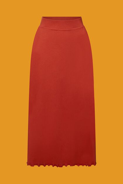 Spódnica midi z dżerseju, bawełna ekologiczna
