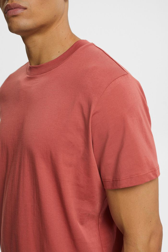 T-shirt z dżerseju, 100% bawełny, TERRACOTTA, detail image number 0