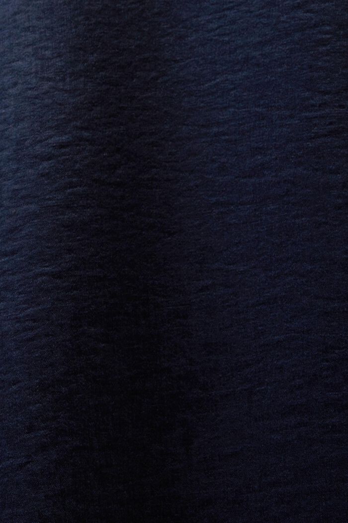 Satynowe spodnie z szerokimi nogawkami, NAVY, detail image number 5