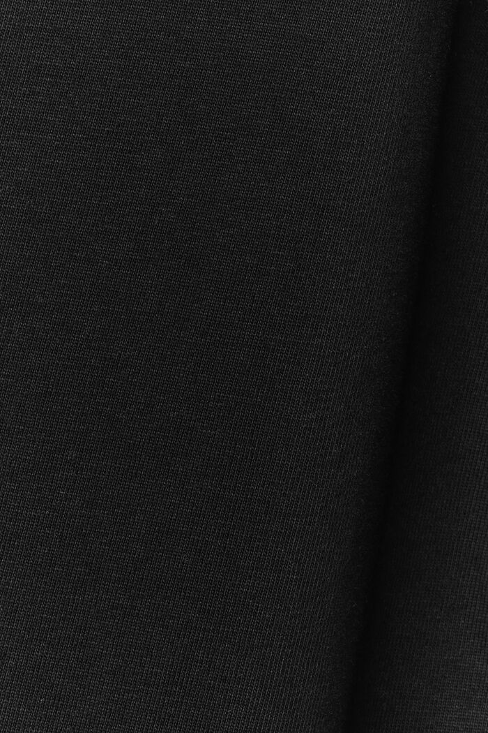 T-shirt z logo z bawełnianego dżerseju, unisex, BLACK, detail image number 5